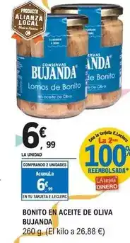 E.Leclerc Bujanda - bonito en aceite de oliva oferta