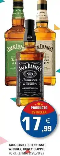 E.Leclerc Jack daniel's - whiskey, honey o apple oferta