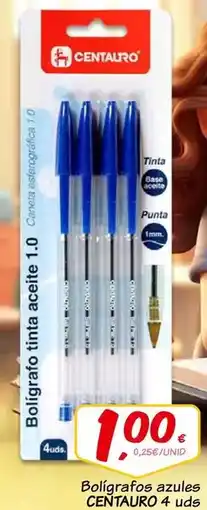 Supermercados Dani Bolgigrafos azules oferta