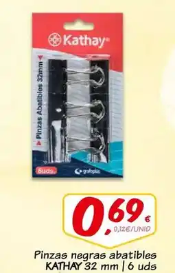 Supermercados Dani Pinzas negras abatibles oferta