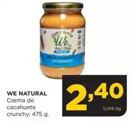 Alimerka Naturals - crema de cacahuete crunchy oferta