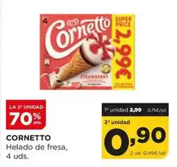 Alimerka Cornetto - helado de fresa oferta