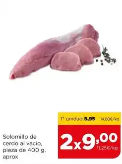 Alimerka Solomillo de cerdo al vacio oferta