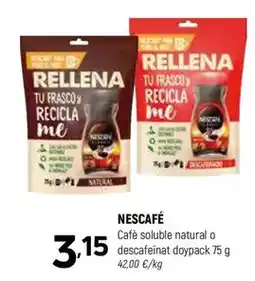 Coviran Nescafé - café soluble natural o descafeinat doypack oferta
