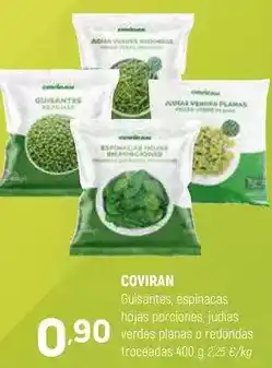 Coviran Coviran - guisantes, espinacas hojas porciones, judias verdes planas o redondas troceadas oferta