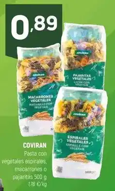Coviran Coviran - pasta con vegetales espirales, macarrones o pejaritas oferta