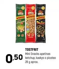 Coviran Mini snacks apetinas ketchup, kaskys o picoteo oferta