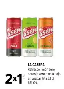 Coviran La casera - refresco limón zero, naranja zero o cola bajo en azúcar oferta