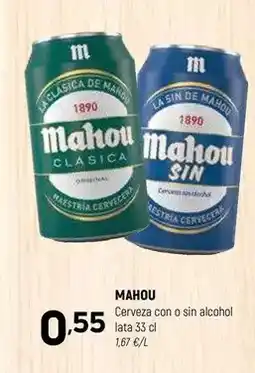 Coviran Mahou - cerveza con o sin alcohol oferta
