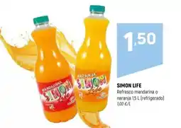 Coviran Simon life - refresco mandarina o naranja oferta