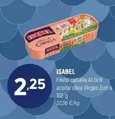 Coviran Isabel - filete caballa al grill aceite oliva virgen extra oferta