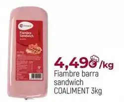 Comerco Cash & Carry Coaliment - fiambre barra sandwich oferta