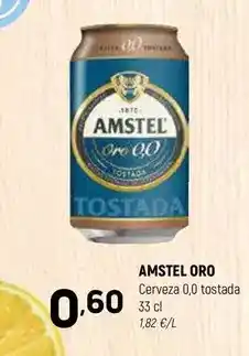 Coviran Amstel - oro cerveza 0,0 tostada oferta