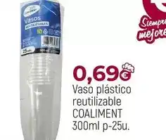 Comerco Cash & Carry Coaliment - vaso plastico reutilizable oferta