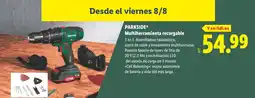 Lidl PARKSIDE Multiherramienta recargable oferta