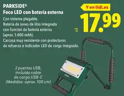 Lidl PARKSIDE Foco LED con batería externa oferta