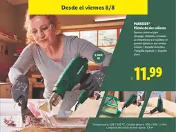 Lidl PARKSIDE Pistola de aire caliente oferta