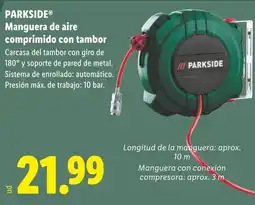 Lidl PARKSIDE Manguera de aire comprimido con tambor oferta