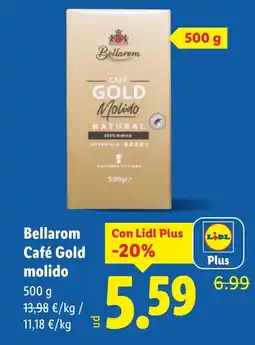 Lidl BELLAROM Café Gold molido oferta