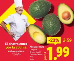 Lidl Aguacate malla oferta