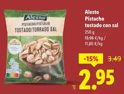 Lidl ALESTO Pistacho tostado con sal oferta