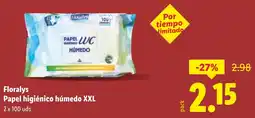 Lidl FLORALYS Papel higiénico húmedo XXL oferta