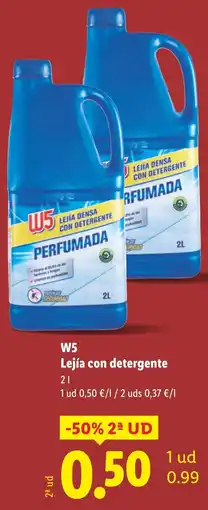 Lidl W5 Lejía con detergente oferta