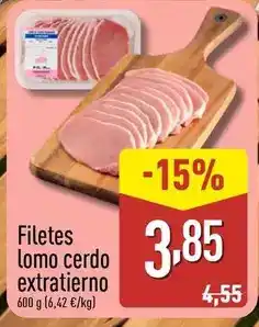 ALDI Filetes lomo cerdo extratierno oferta