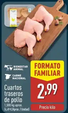 ALDI Cuartos traseros de pollo oferta