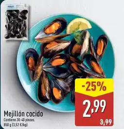 ALDI Mejillón cocido oferta