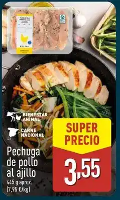 ALDI Pechuga de pollo al ajillo oferta