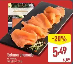 ALDI Salmón ahumado oferta