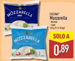 ALDI Cucina - mozzarella oferta