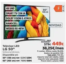 El Corte Inglés Lg - televisor led 50 oferta