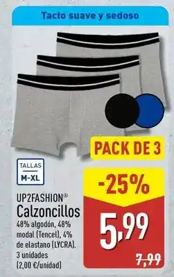 ALDI Up2fashion - calzoncillos oferta
