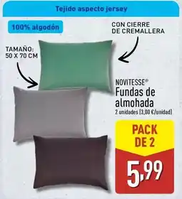 ALDI Novitesse - fundas de almohada oferta