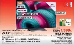 El Corte Inglés Lg - televisor oled evo ai c5 oferta