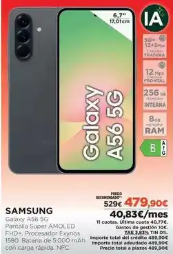 El Corte Inglés Samsung - galaxy a56 5g oferta