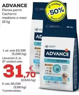 Kiwoko Affinity - advance pienso perro cachorro mediano o maxi oferta