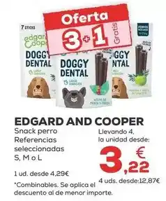 Kiwoko Edgar&cooper - snack perro referencias seleccionadas oferta
