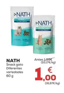 Kiwoko Nath - snack gato diferentes oferta