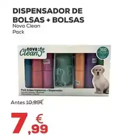 Kiwoko Nova clean - dispensador de bolsas + bolsas oferta