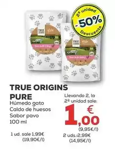 Kiwoko True origins - pure humedo gato/ caldo de huesos/ sabor pavo oferta