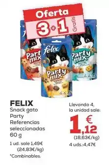 Kiwoko Purina - felix snack gato party referencias seleccionadas oferta