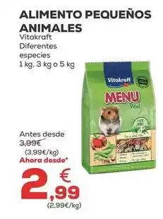 Kiwoko Vitakraft - alimento pequenos animales oferta