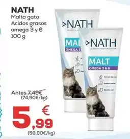 Kiwoko Nath - malta gato acidos grasos omega 3 y 6 oferta