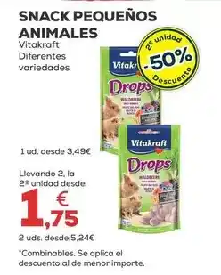 Kiwoko Vitakraft - snack pequenos animales oferta