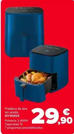 Supeco Mywave - freidora de aire sin aceite oferta