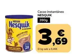 Supeco Nestlé - cacao instantaneo nesquik oferta