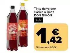 Supeco Don simón - tinto de verano clasico o limón oferta